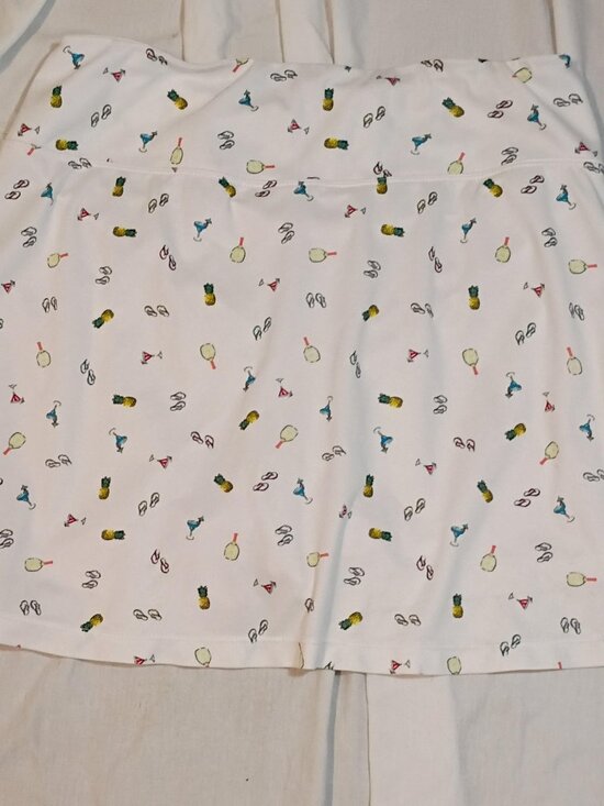 Dinkup Pants - Dinkup/Skort/Womens M/Multi Cocktail Pineapple Pickleball Athleisure Performance